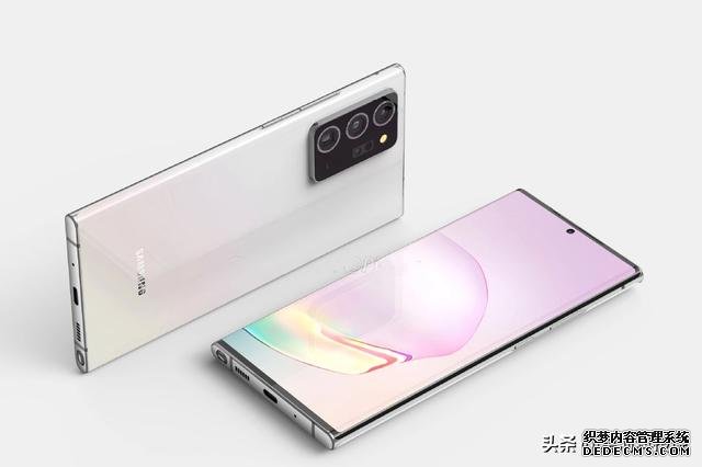 三星Note20+渲染图曝光：或搭载Exynos992，无缘屏下摄像头