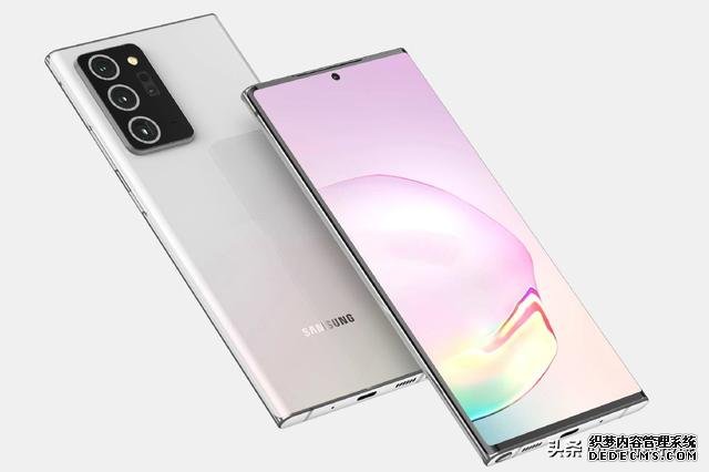 三星Note20+渲染图曝光：或搭载Exynos992，无缘屏下摄像头