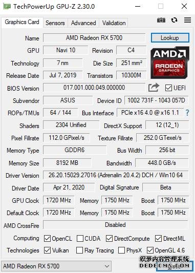 非公版A卡悍将，TUF3-RX5700 EVO用实力喊YES