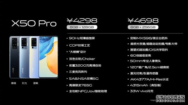 手机拍摄的革命性进步！vivo X50系列正式发布，3498起售可还香