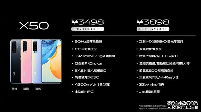 手机拍摄的革命性进步！vivo X50系列正式发布，3498起售可还香