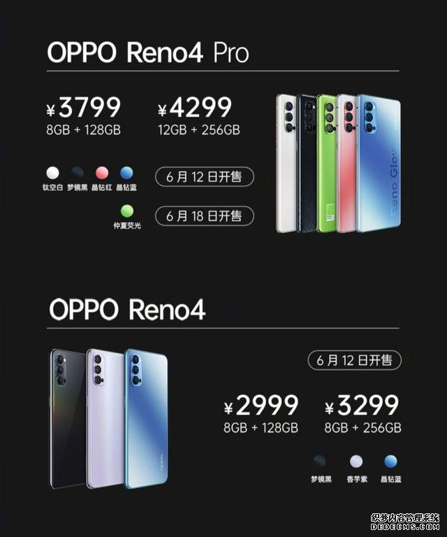 快速看完OPPO Reno4系列发布！2999元起售，定价相当收敛